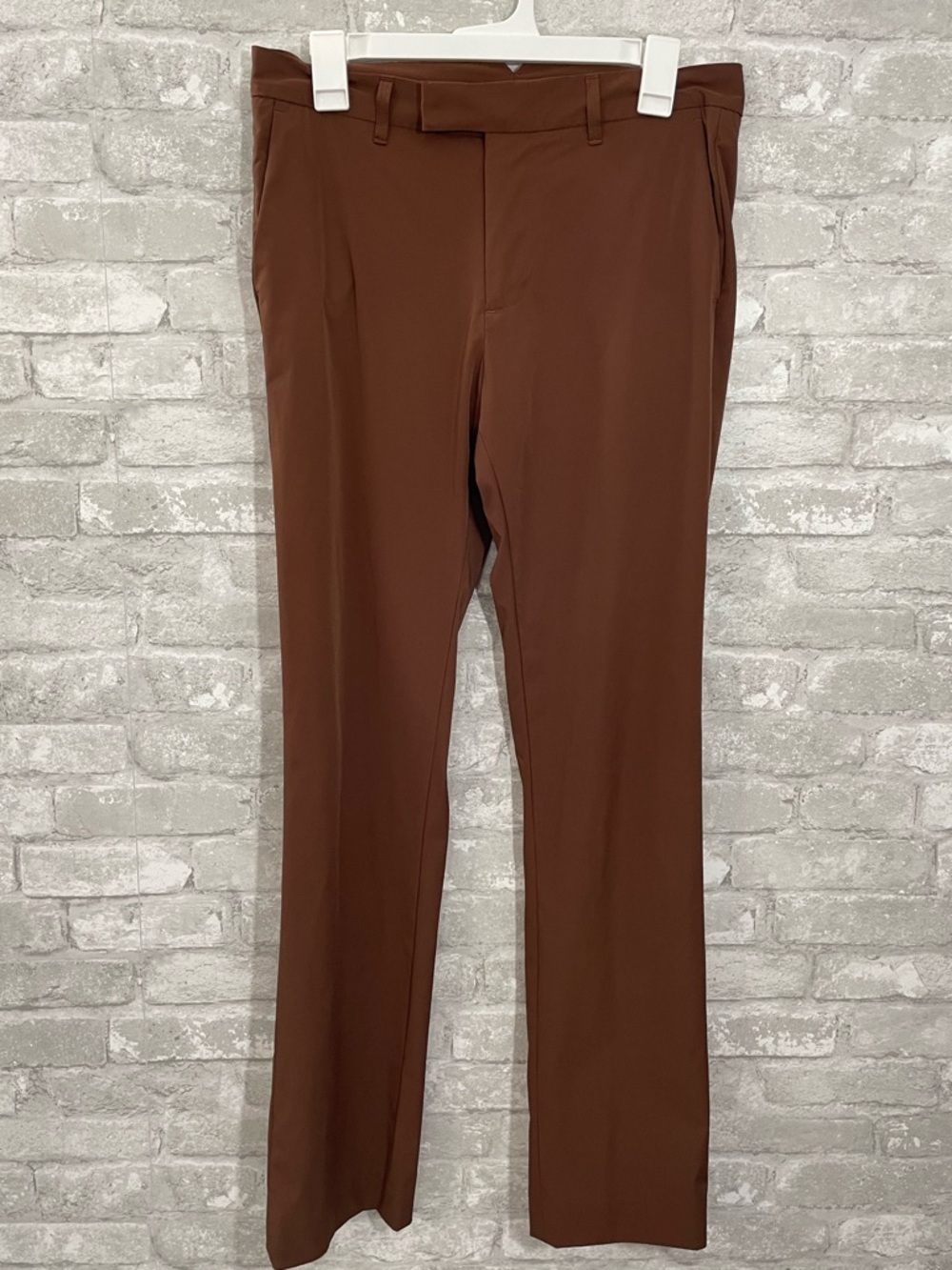 Italic Brown Straight-Leg Nylon Pants